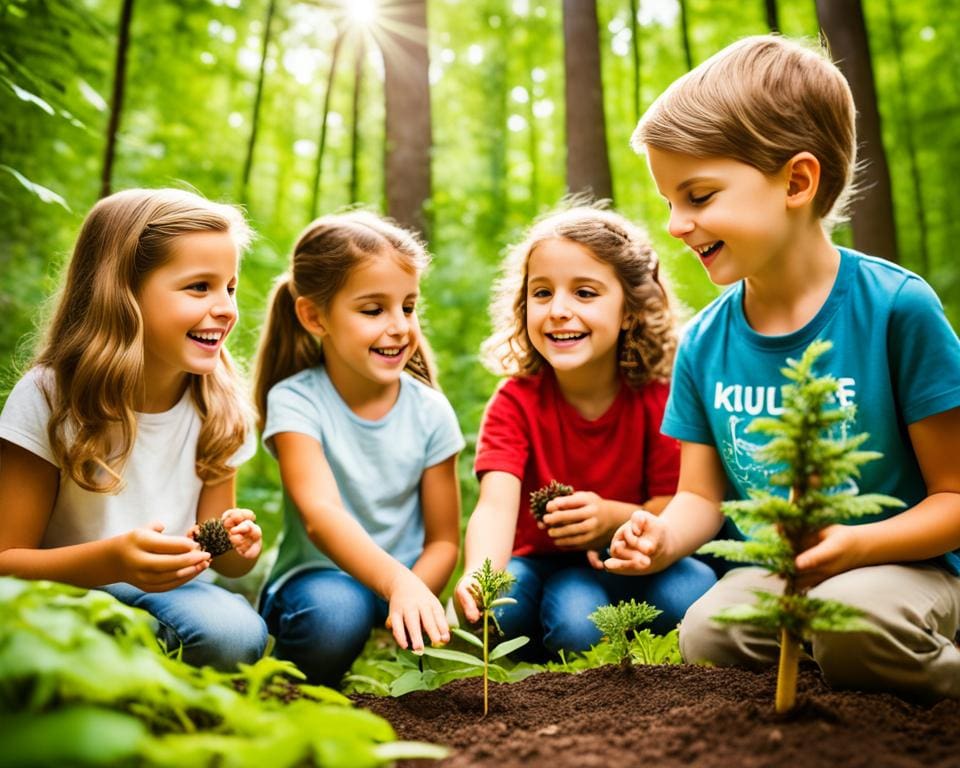 Educatieve programma's voor kinderen over natuurbehoud