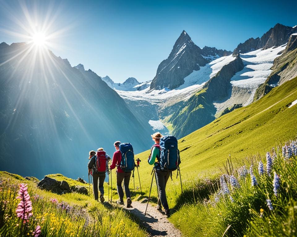 Wandelen in de Zwitserse Alpen