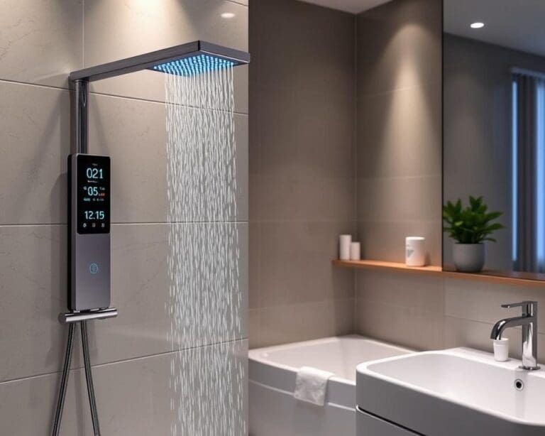 Hoe een slimme douche je waterverbruik controleert