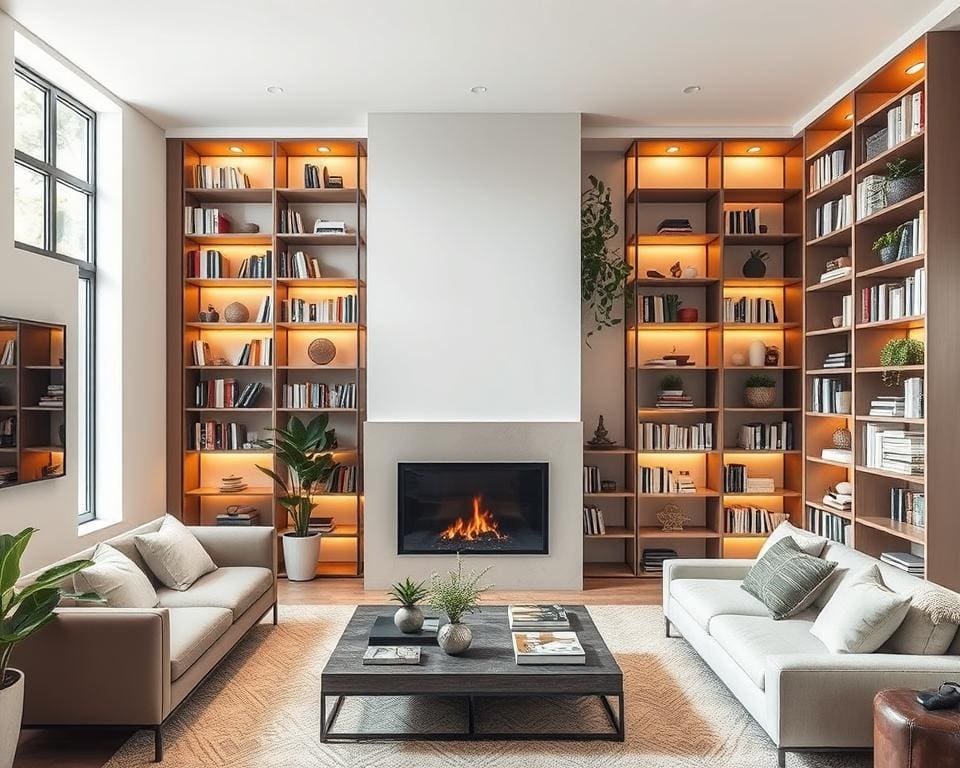 Moderne boekenkasten voor een georganiseerd huis