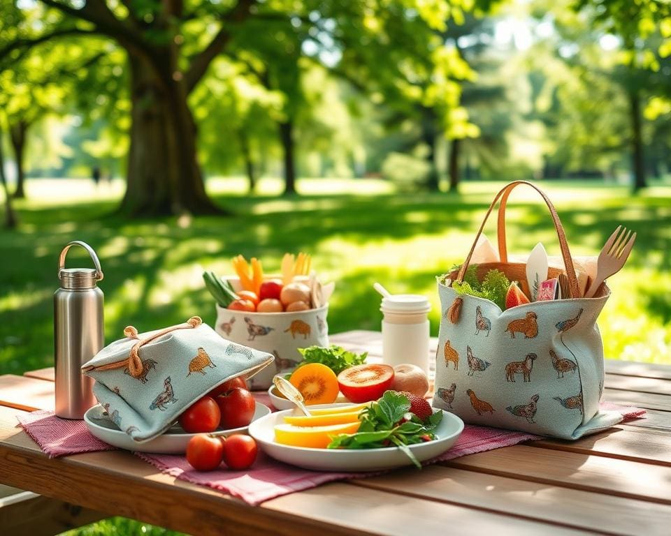 duurzaam lunchen met herbruikbare zakjes