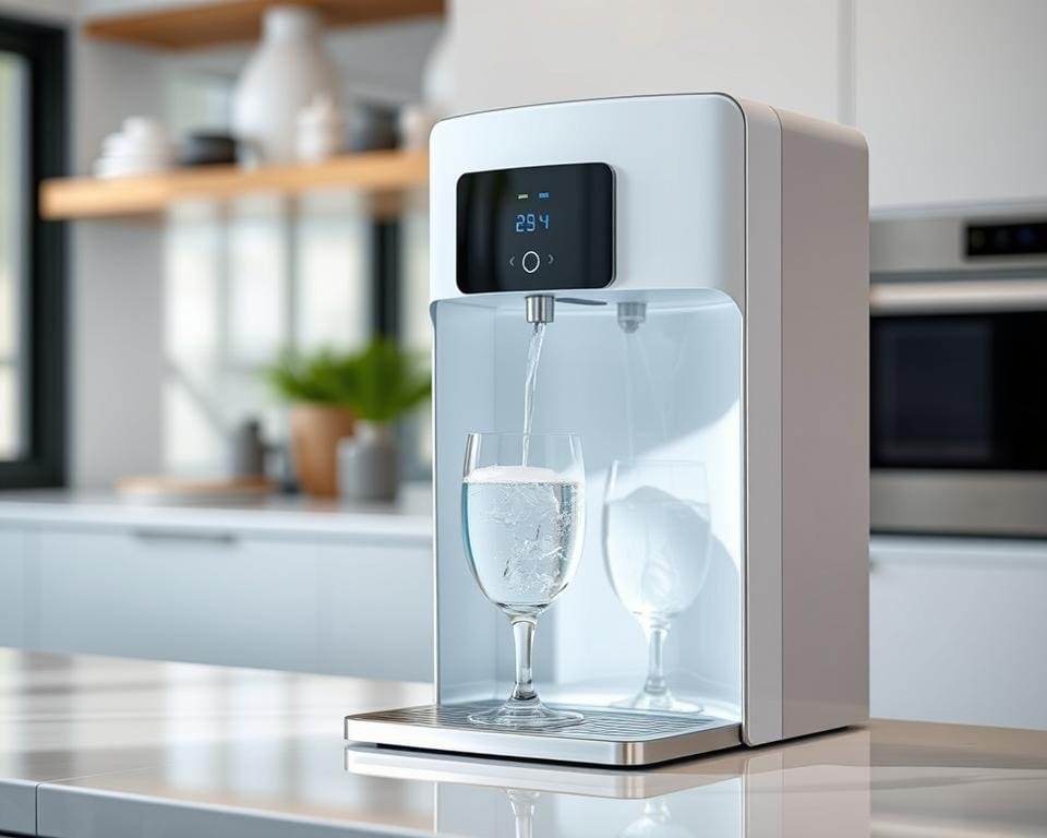 gekoeld water met een slimme waterdispenser