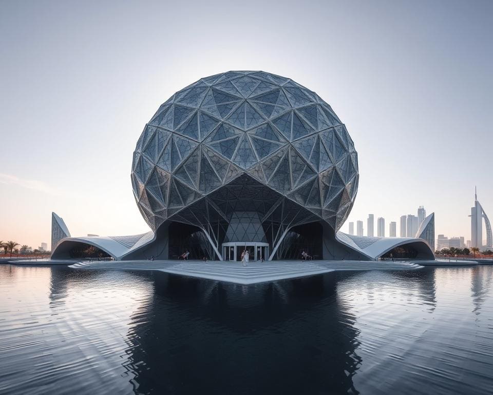 Architectuur van het Louvre Abu Dhabi