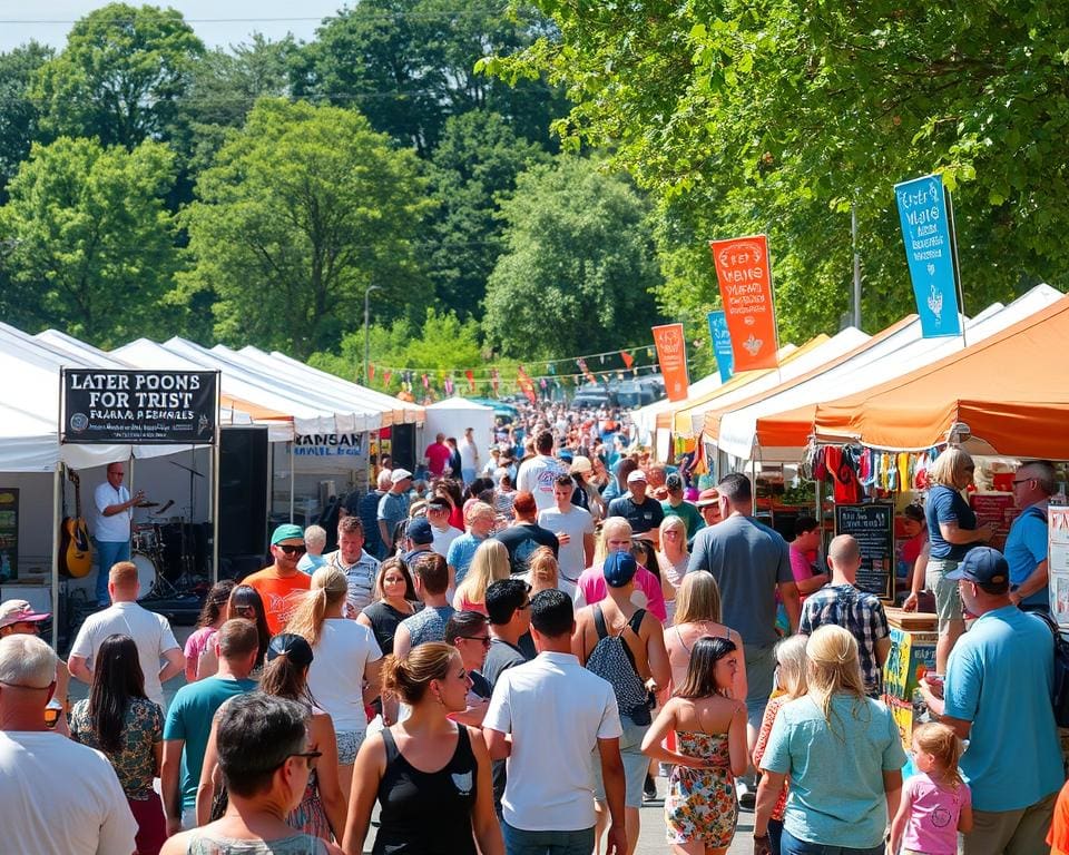 Festivaldag met liveoptredens, kunstmarkten en straatfood