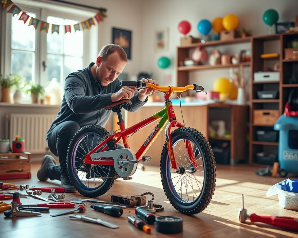 Kinderfiets reparatie aan huis