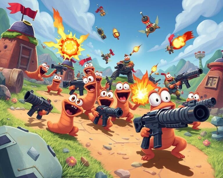 Worms Rumble: Real-time gevechten met de iconische wormen