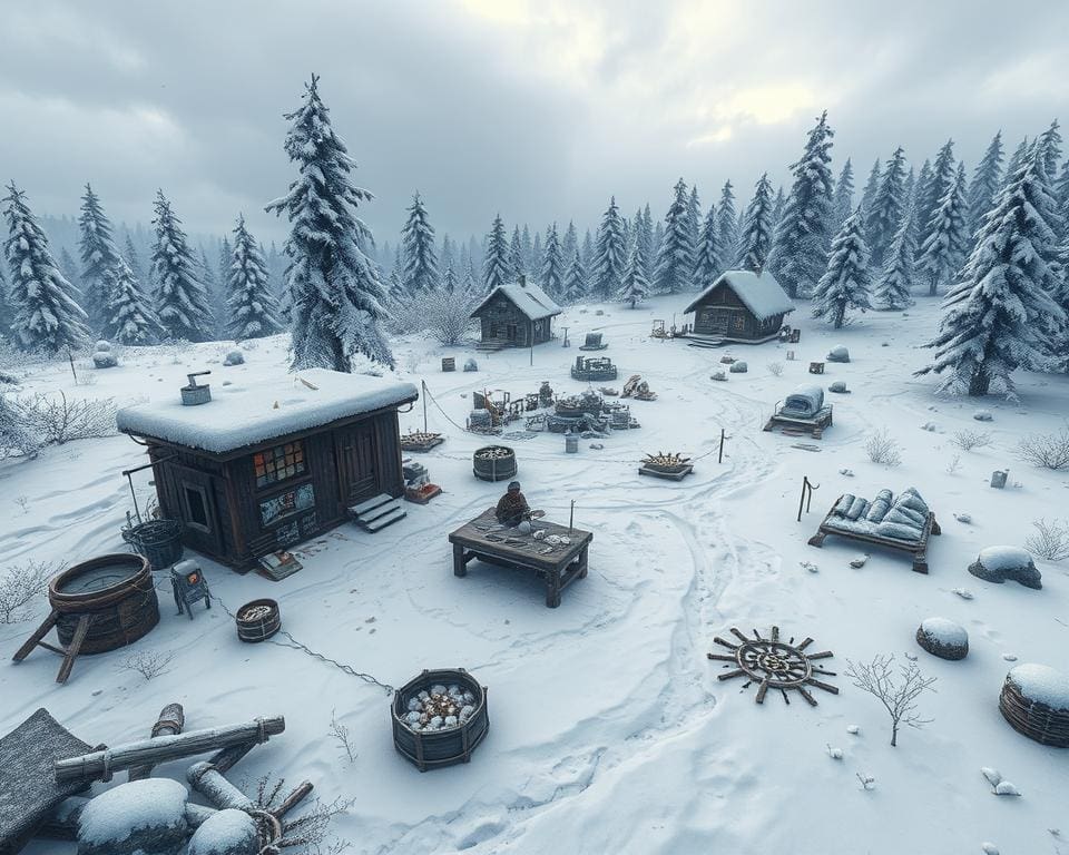 spelmechanieken in Project Winter