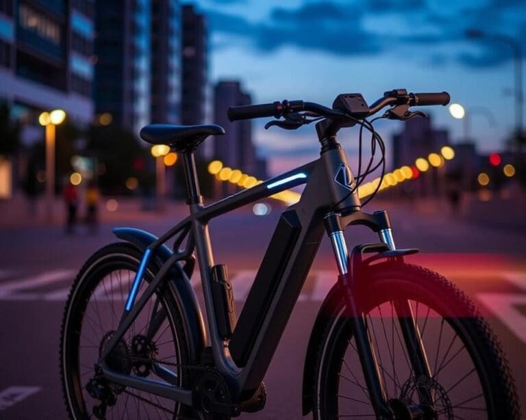 Elektrische fietsen met ingebouwde remlichtfuncties