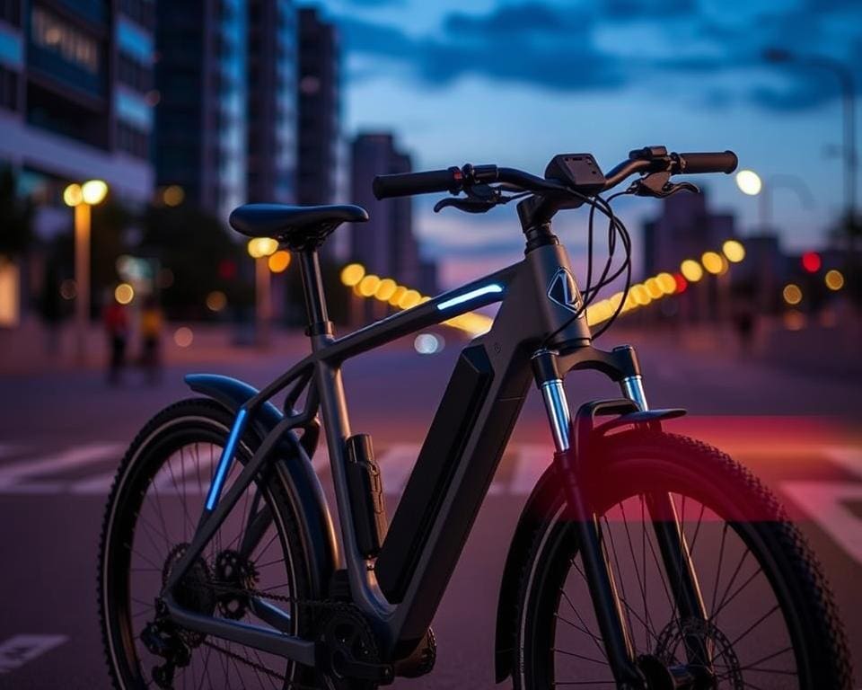 Elektrische fietsen met ingebouwde remlichtfuncties