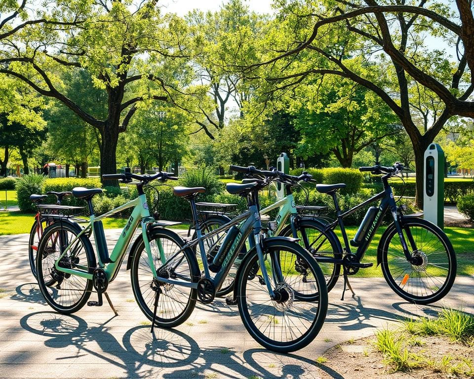 Elektrische fietsen met verstelbare rijstanden