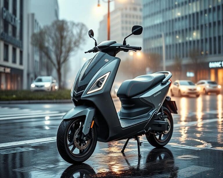 Elektrische scooters die bestand zijn tegen regen
