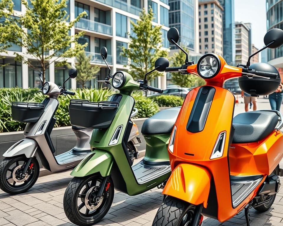 Elektrische scooters met compacte opbergmogelijkheden