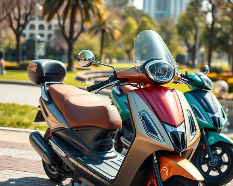 Elektrische scooters met luxe comfortopties