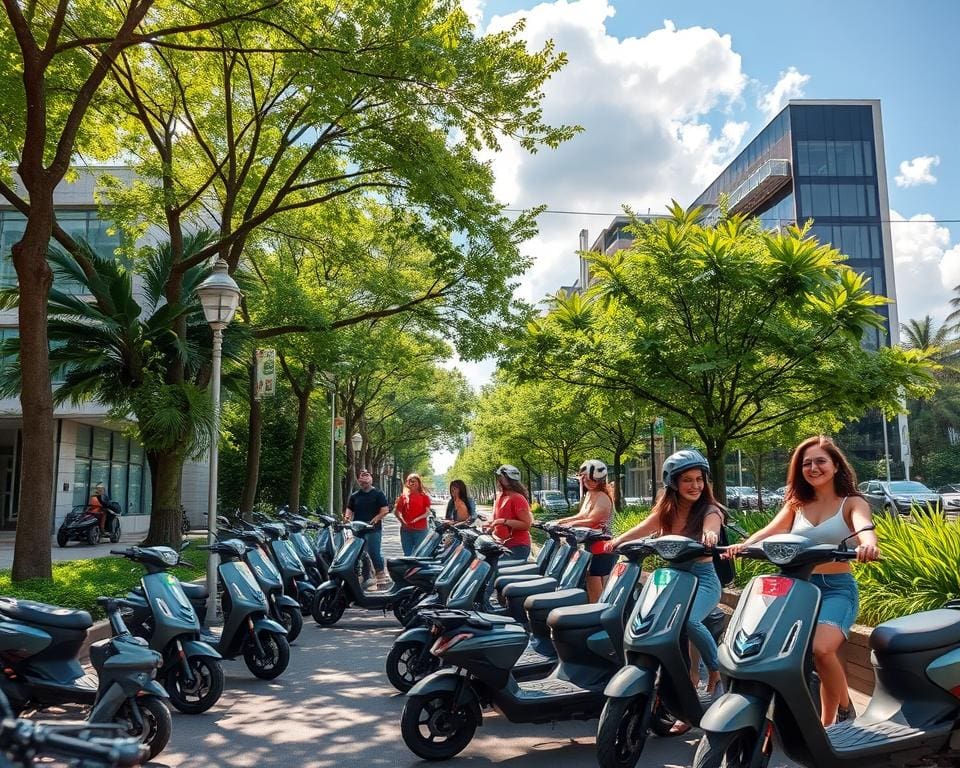 Elektrische scooters voor milieuvriendelijk reizen