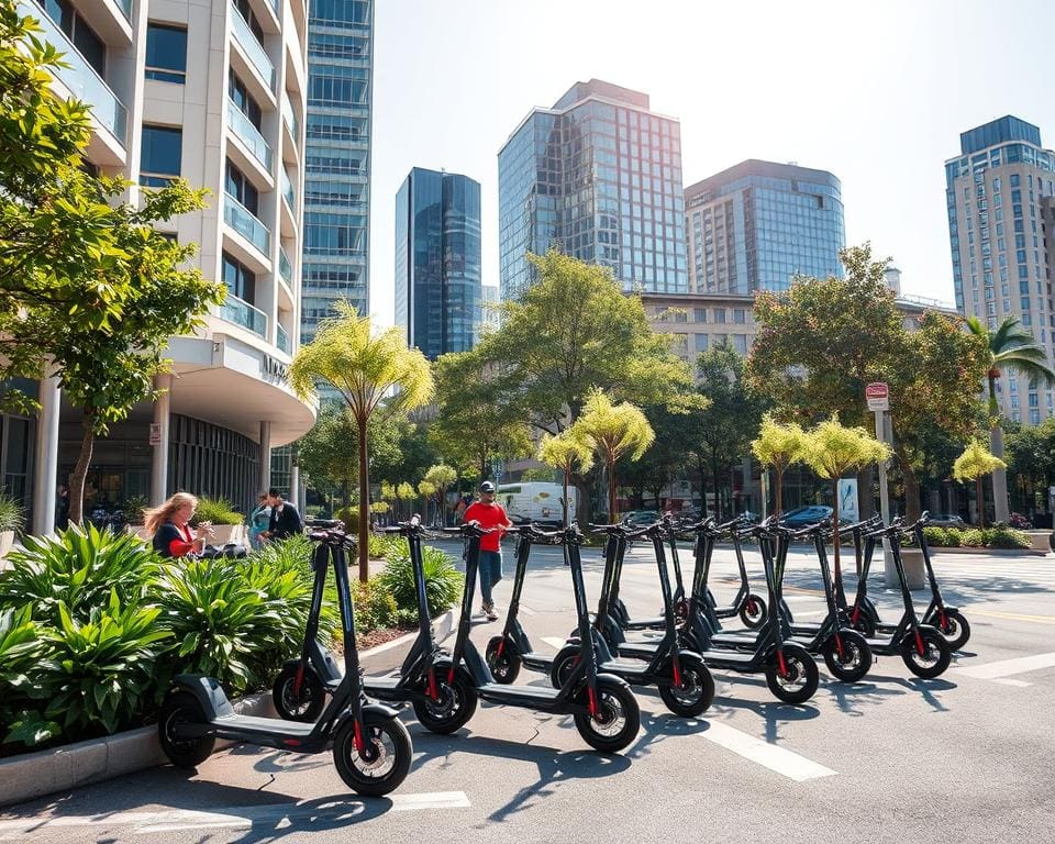 Elektrische scooters voor stedelijke mobiliteit