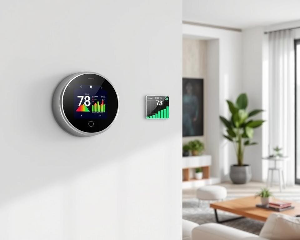 Slimme thermostaten met gebruiksstatistieken