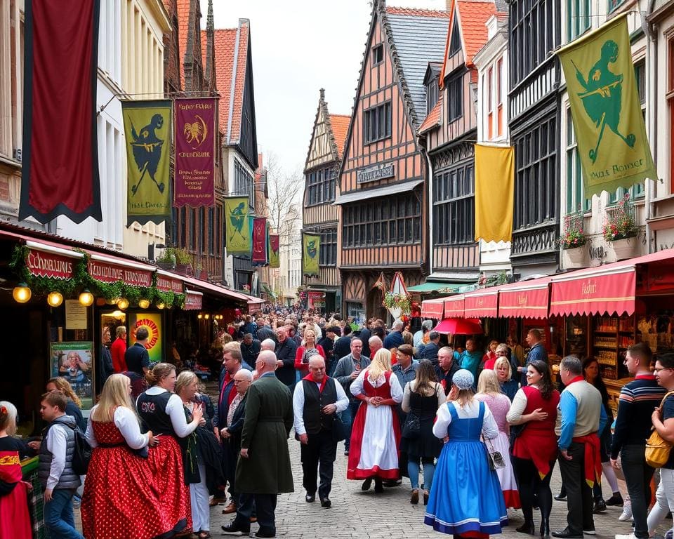 Welke Belgische steden staan bekend om hun festivals?
