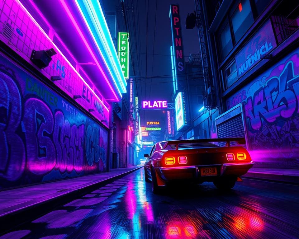 neonverlichting in Hotline Miami 2