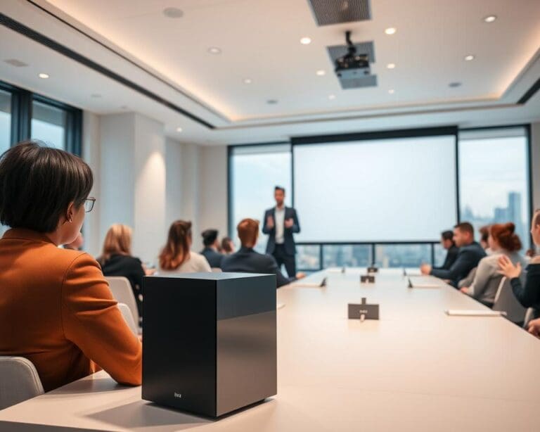 Waarom is een conferentiespeaker handig voor vergaderingen?
