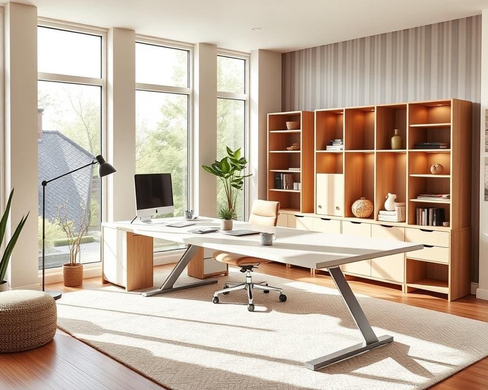 Hoe richt je een flexibele werkplek in huis in?