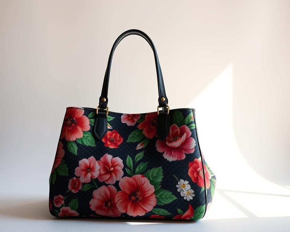 Hoe style je een tas met bloemenprint?