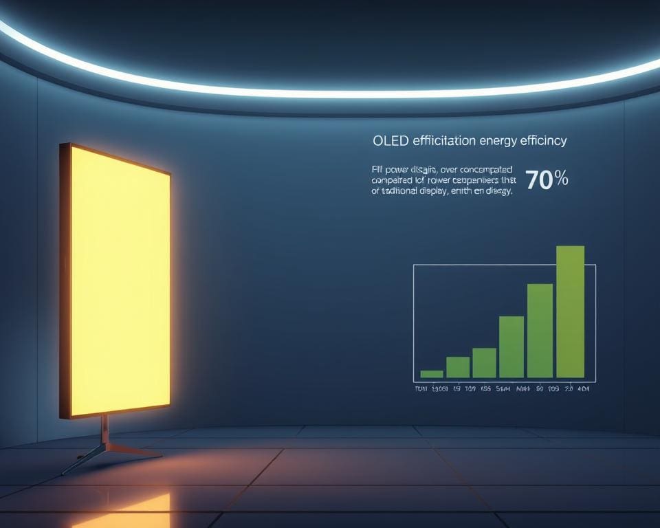 OLED energieverbruik