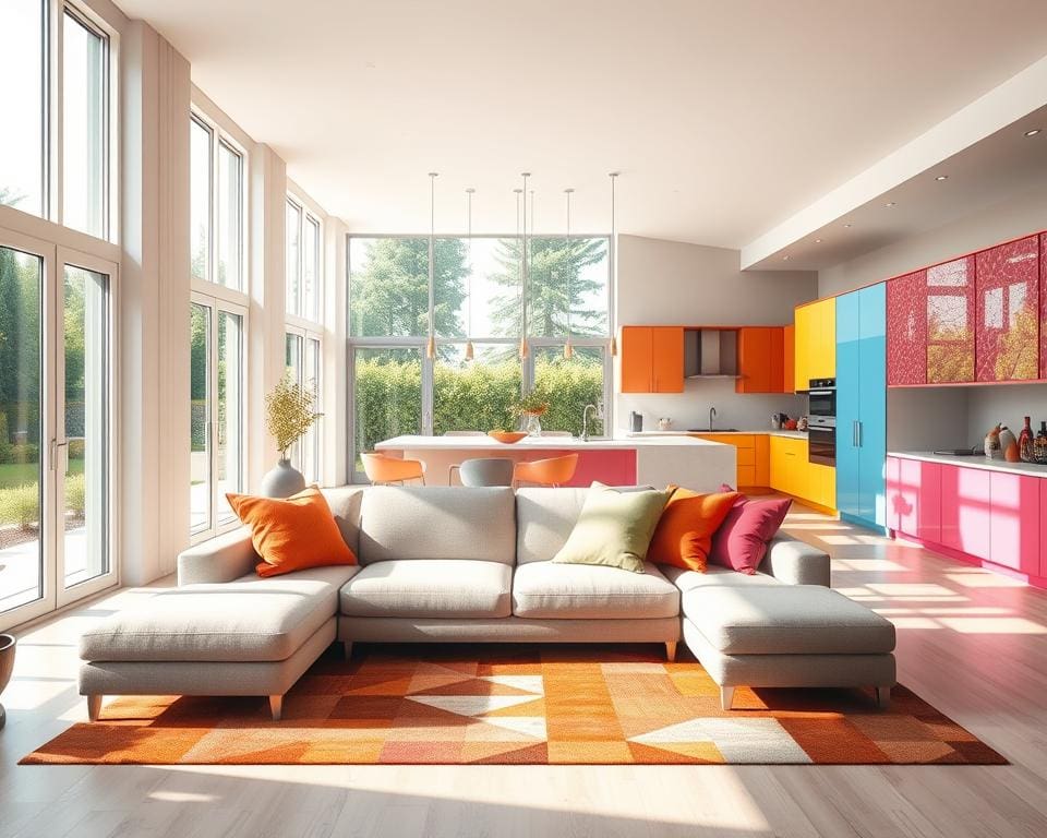 eenheid in kleurrijk huis
