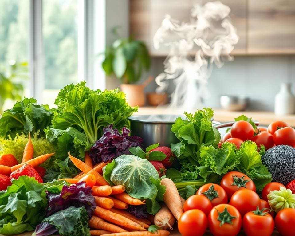 gezondheidsvoordelen van rauwkost en gestoomde groenten