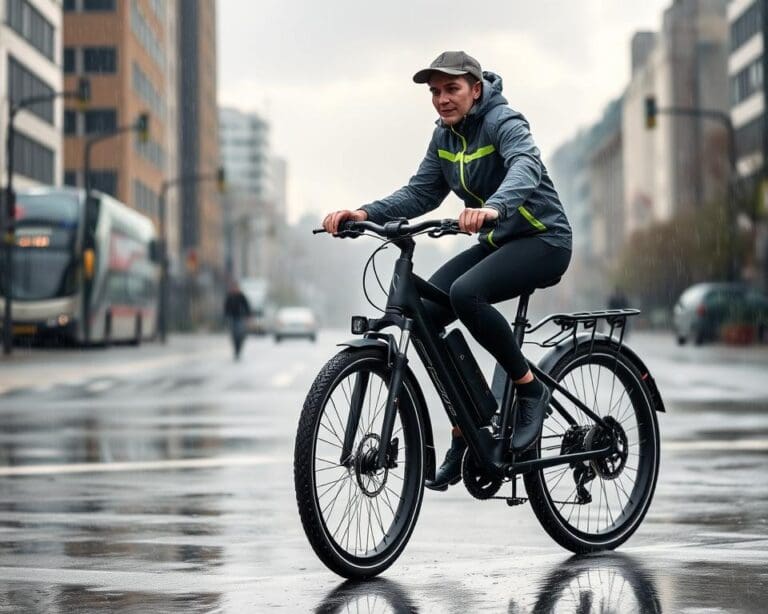 Is je elektrische fiets bestand tegen regen?