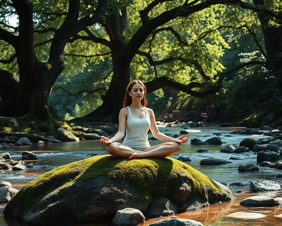 Meditatie en ademhalingstechnieken voor hoofd rust