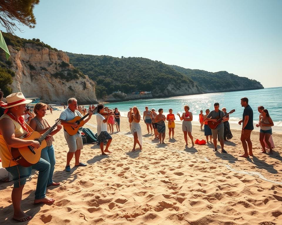 muziek op Kroatische stranden