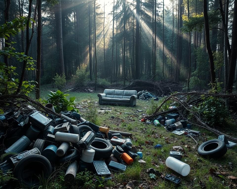 soorten illegale dumping Slovenië
