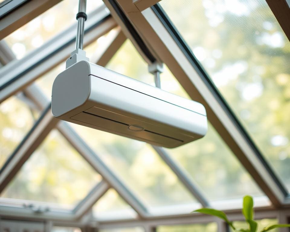 Hoe werkt een automatische raamopener in de serre?