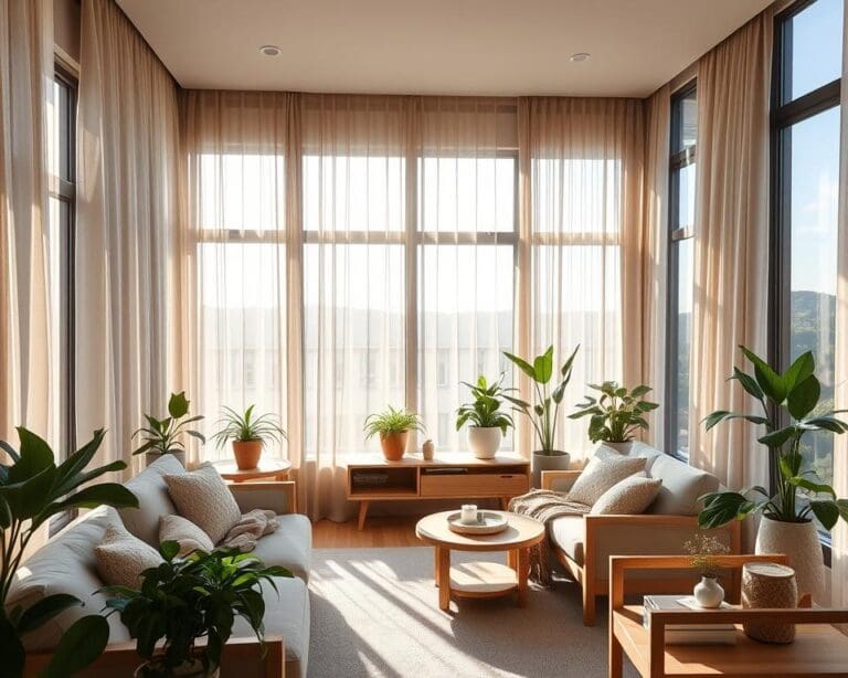 Moderne raamdecoratie voor sfeer en privacy
