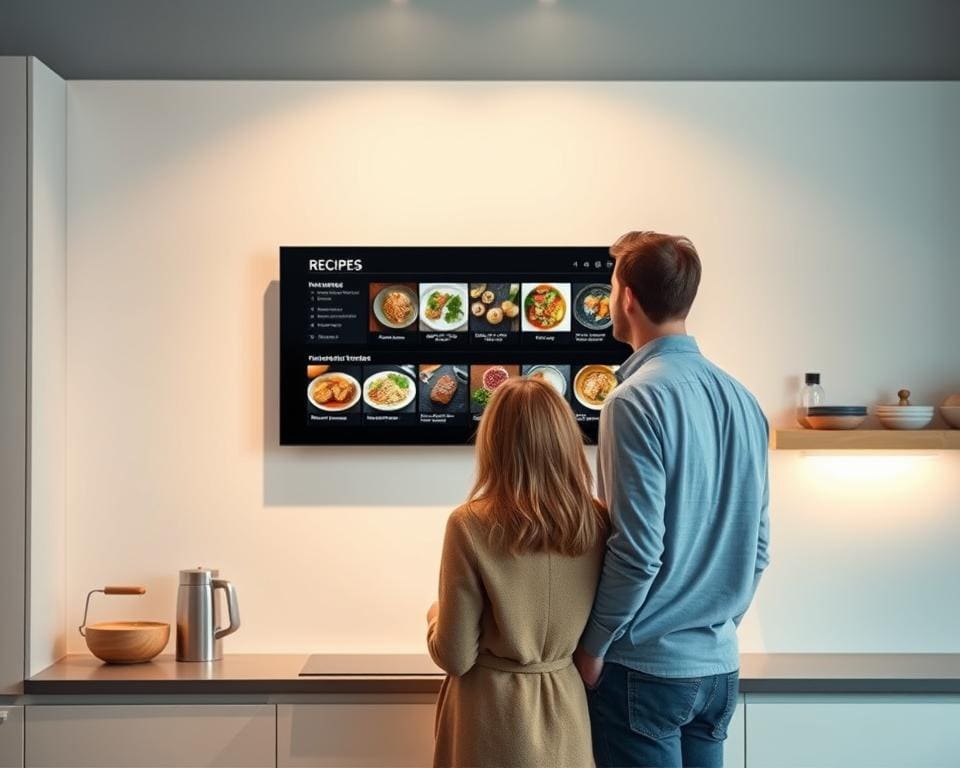 recepten volgen smart display