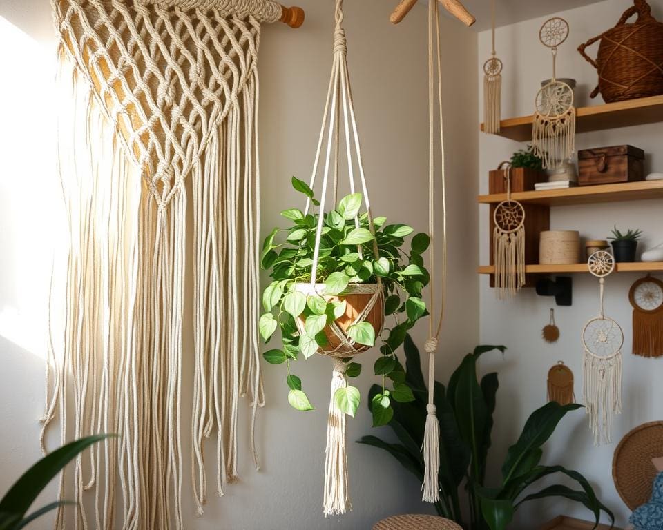 macramé decoraties