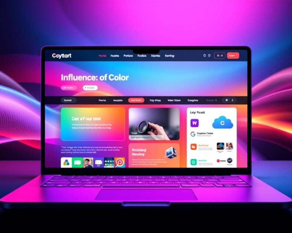 De invloed van kleurgebruik in webdesign