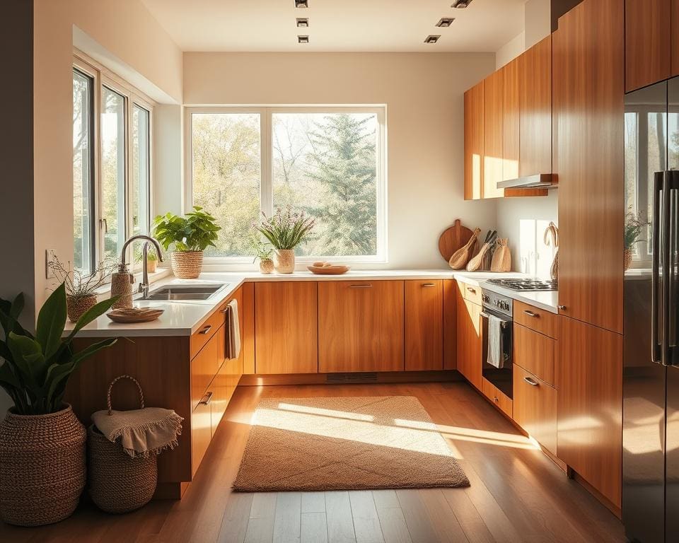 Hoe geef je een moderne keuken een warme, huiselijke uitstraling?