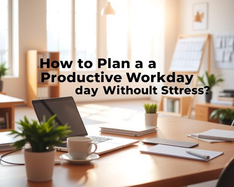 Hoe plan je een productieve werkdag zonder stress?