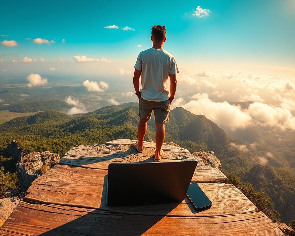 Waarom groeit een digital nomad sneller dan een kantoorheld?