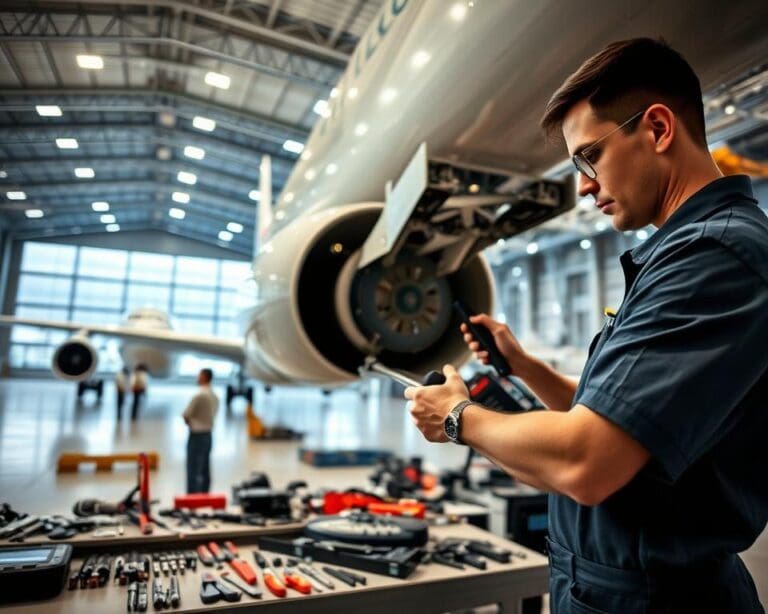 Wat doet een technicus in de luchtvaartindustrie?