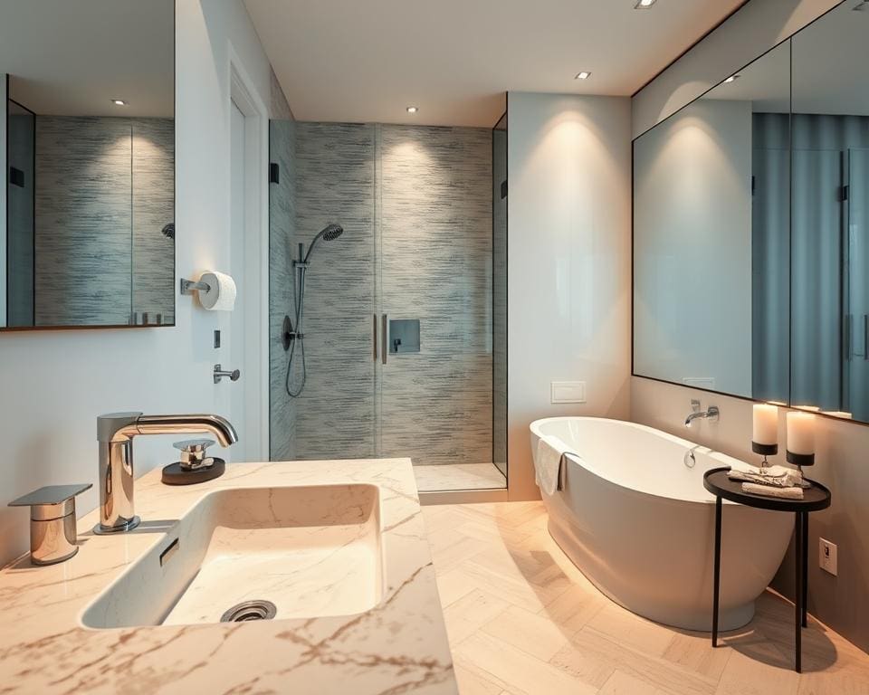 Hoe richt je een badkamer compact maar luxe in?