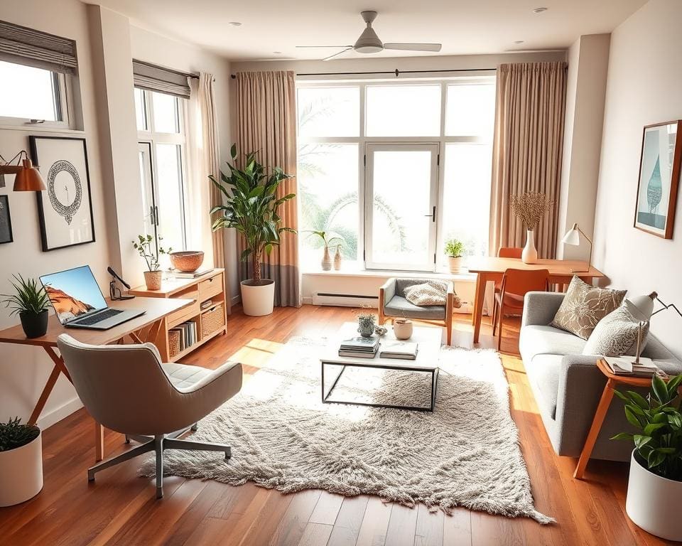 Hoe richt je een multifunctionele leefruimte in?