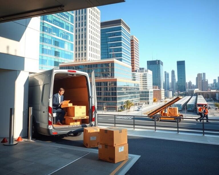 Hoe werkt een transportdienst voor zakelijke leveringen?