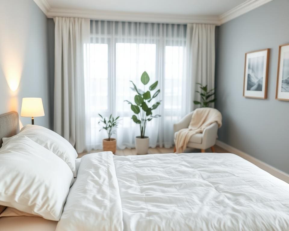 Wat helpt bij het creëren van een rustige slaapkamer?