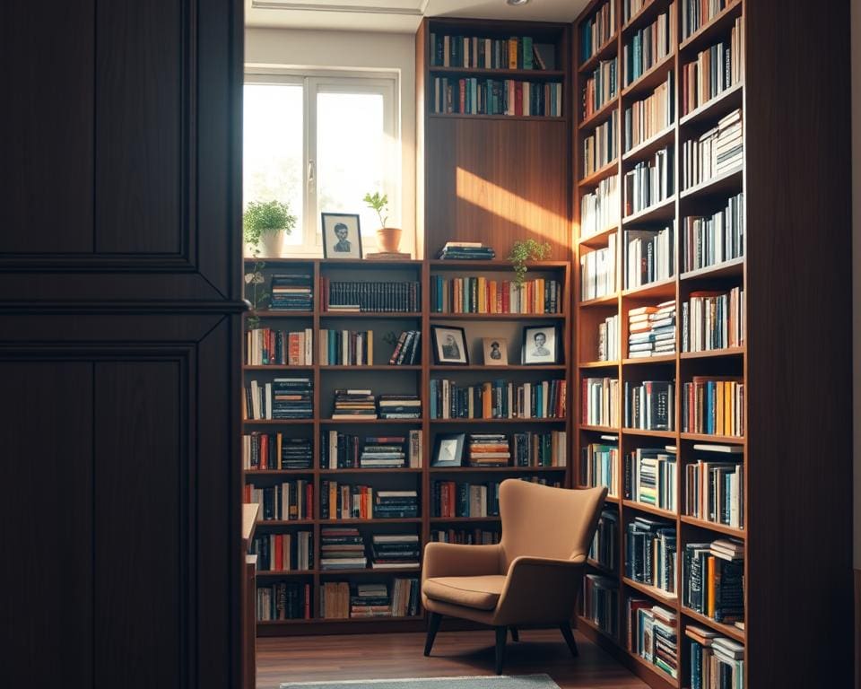 Wat maakt een hoge boekenkast zo praktisch?