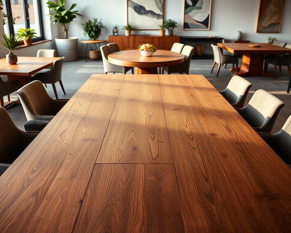 Wat maakt robuuste tafels populair in moderne huizen?