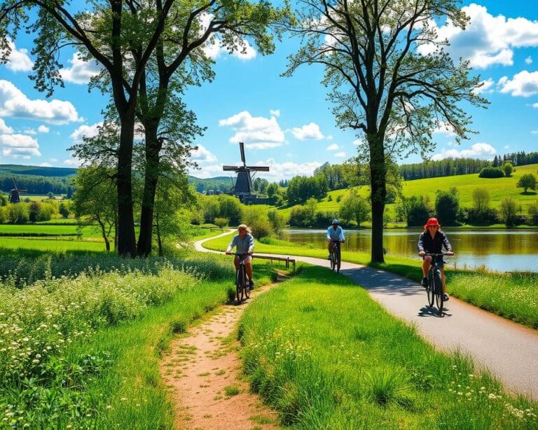 Welke natuurgebieden in Nederland zijn geschikt voor fietsen?
