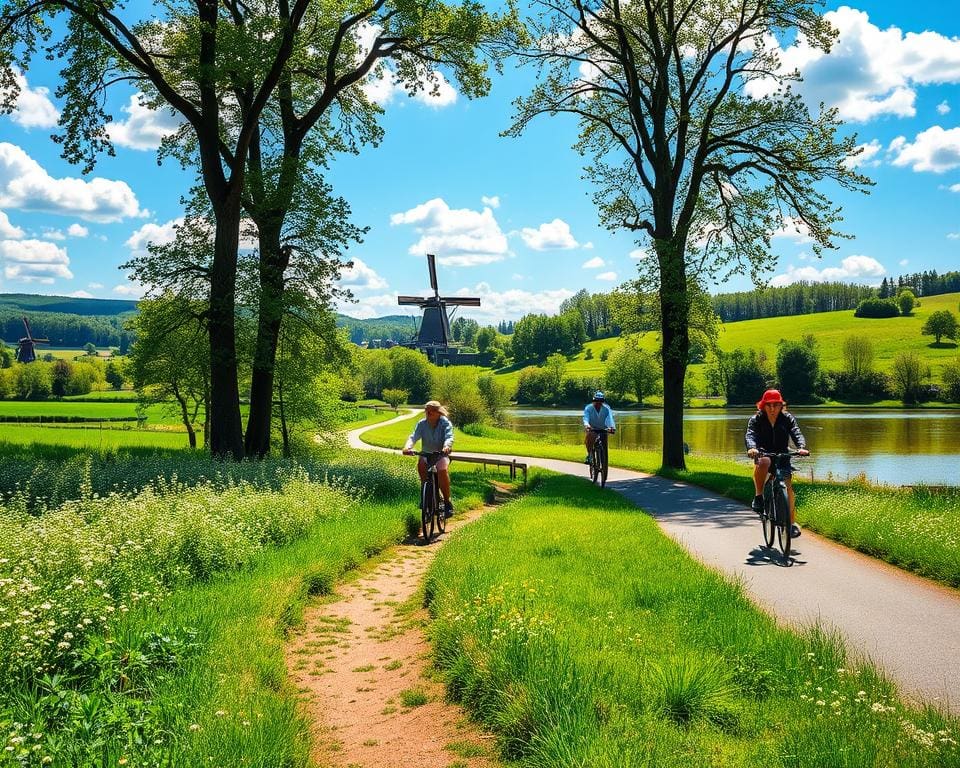 Welke natuurgebieden in Nederland zijn geschikt voor fietsen?