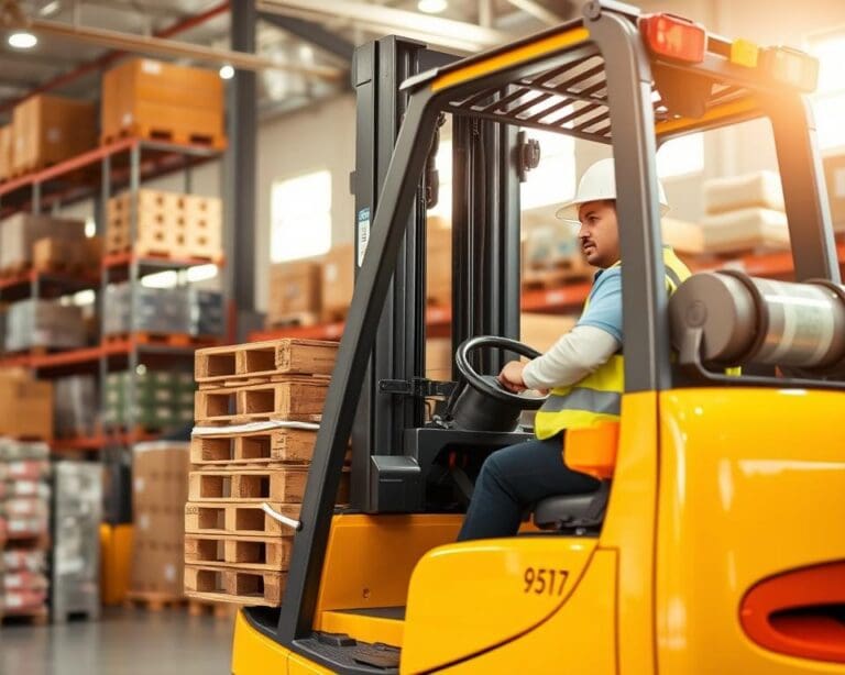 Hoe werkt een heftruckchauffeur veilig?